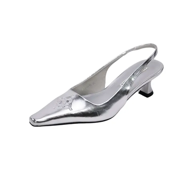 Khám phá Giày Slingback Nữ TGG ST88-13 Màu Bạc Da Trơn Size 35