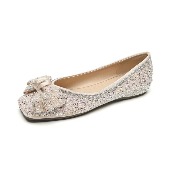 Khám phá Giày Búp Bê Nữ TGG A5933-1 Màu Trắng Vải Sequin Size 36