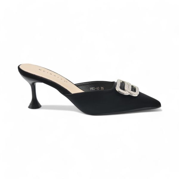 Khám phá Giày Cao Gót Nữ TGG H88-40 Da Lụa Màu Đen Size 36