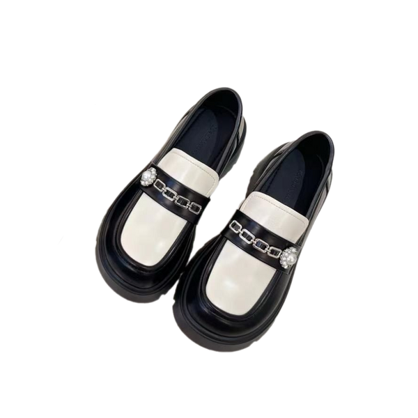 Khám phá Giày Loafer Nữ TGG KL98818 Màu Trắng Đen Size 35