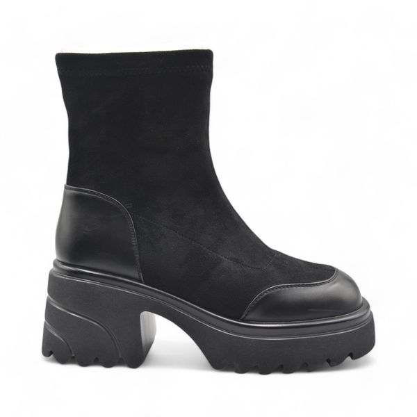 Khám phá Giày Boots Cổ Thấp Nữ TGG 980-1 Màu Đen Da Lộn Size 36
