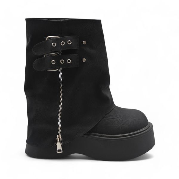 Khám phá Giày Boots Nữ TGG UN7088-2 Màu Đen Da Sần Size 36