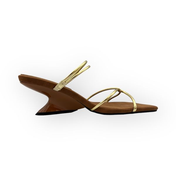 Khám phá Giày Cao Gót Nữ TGG UN6808-5 Màu Vàng Da Mềm Size 36