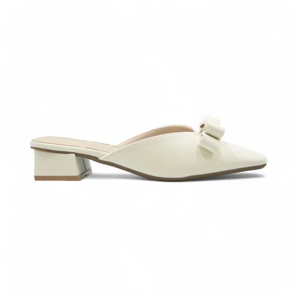 Khám phá Giày Sục Nữ TGG 8338-92 Màu Trắng Da Lụa Size 35