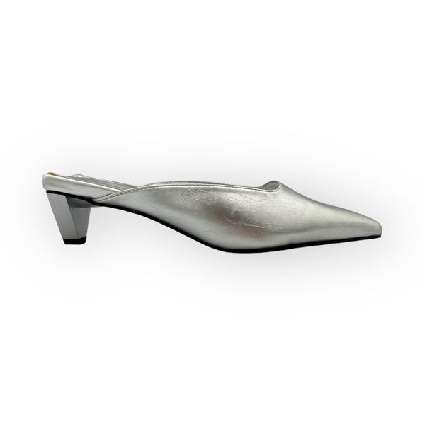 Khám phá Giày Sục Nữ TGG D298-1 Màu Bạc Da Mềm Size 36