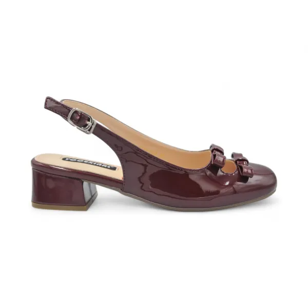 Khám phá Giày Hở Gót TGG 616-129 Màu Đỏ Da Bóng Size 35