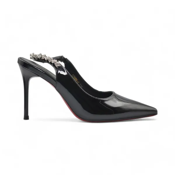 Khám phá Giày Cao Gót Nữ TGG D2888-2 Màu Đen Da Bóng Size 37