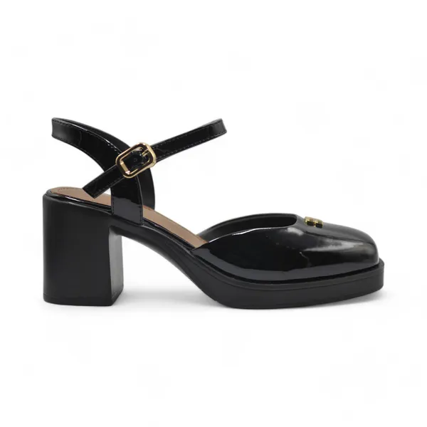 Khám phá Giày Hở Gót Nữ TGG 2510-3 Minmin Màu Đen Da Bóng Size 36
