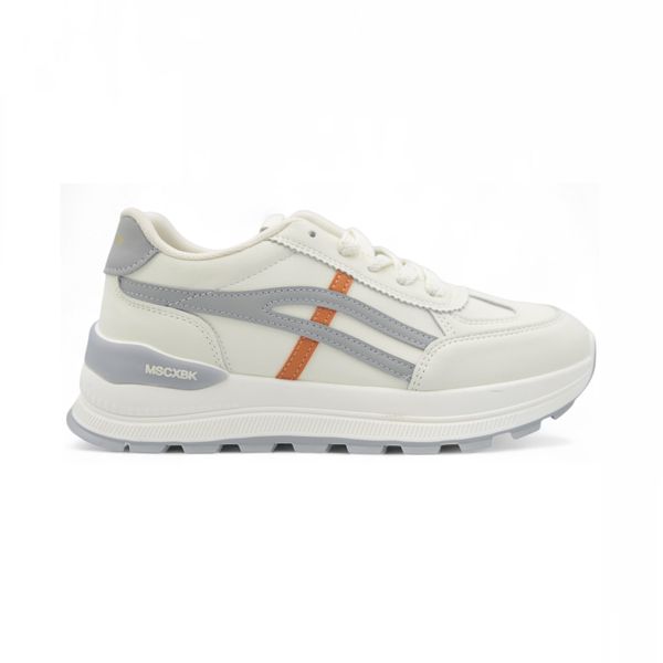 Khám phá Giày Thể Thao Nữ TGG H2421 Màu Trắng Kẻ Xám Size 36