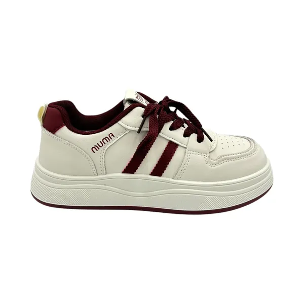 Khám phá Giày Thể Thao Nữ TGG D55 Trắng Phối Đỏ Min Size 35