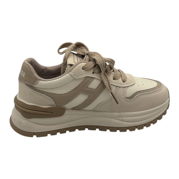 Khám phá Giày Thể Thao Nữ TGG 1663 Màu Be Phối Dây Nâu Size 35