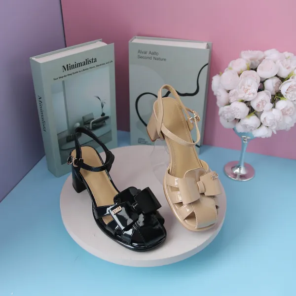 Khám phá Giày Hở Gót Nữ TGG 668-27-1 Màu Be Da Bóng Size 35