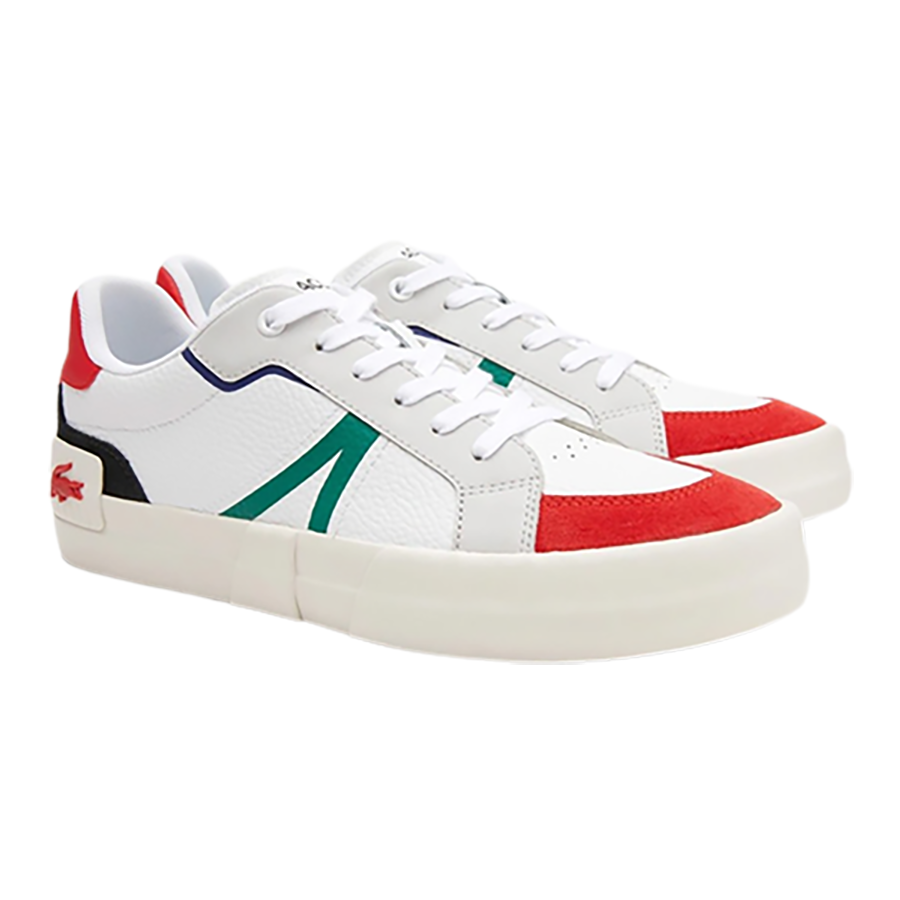 Giày Thể Thao Lacoste L004 Leather Color-Pop 222 Màu Trắng/Đỏ-40