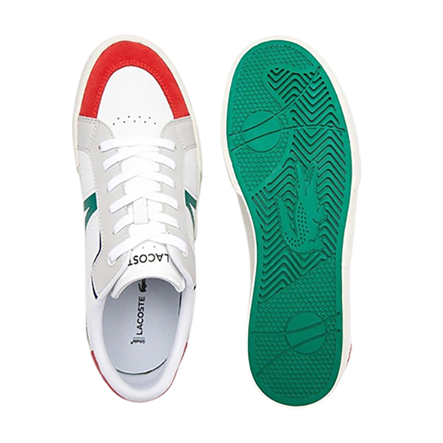 Giày Thể Thao Lacoste L004 Leather Color-Pop 222 Màu Trắng/Đỏ-40