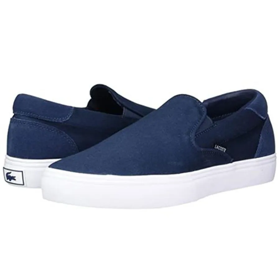 Giày Slip On Lacoste Jump Serve Canvas Slip On Màu Xanh Navy