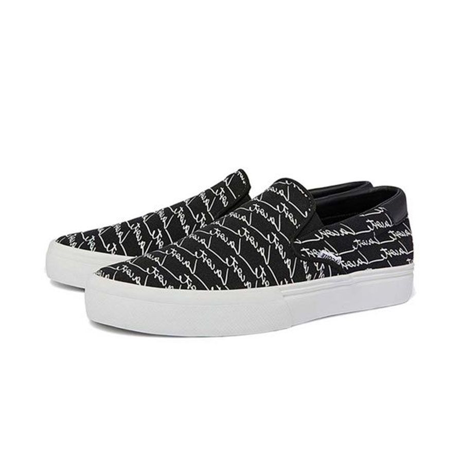 Giày Lacoste Jump Serve Slip On 0121 Màu Đen-40.5