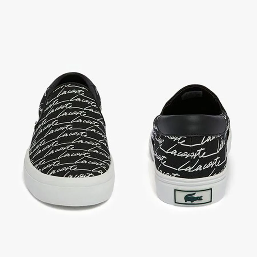 Giày Lacoste Jump Serve Slip On 0121 Màu Đen-40.5