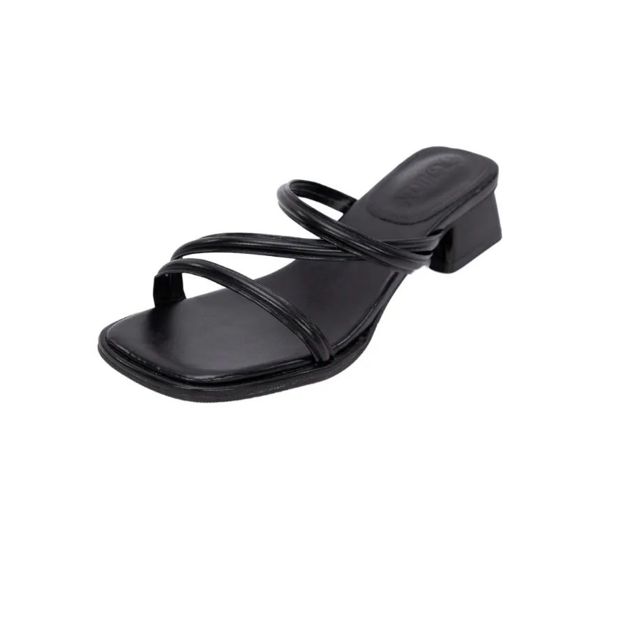 Dép Cao Gót Nữ TGG D1809 Màu Trắng Da Mềm Size 38