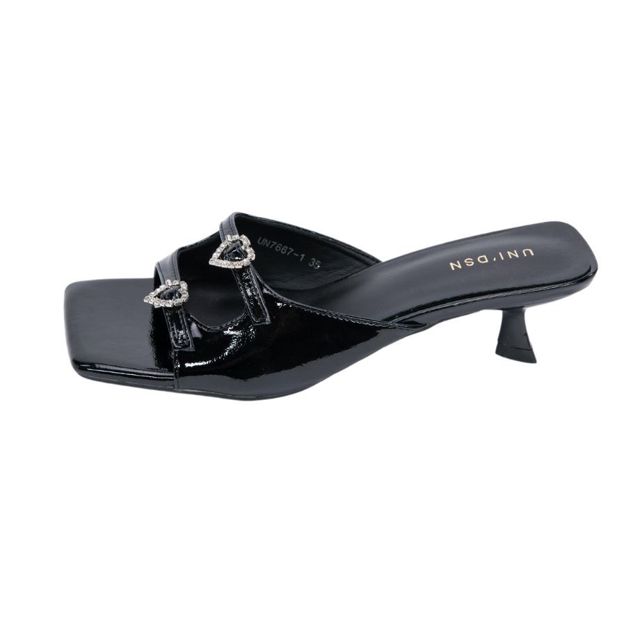 Dép Cao Gót Nữ TGG UN7667-1 Màu Hồng Da Mềm Size 37
