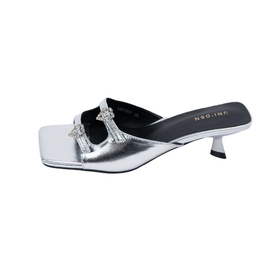 Dép Cao Gót Nữ TGG UN7667-1 Màu Hồng Da Mềm Size 37