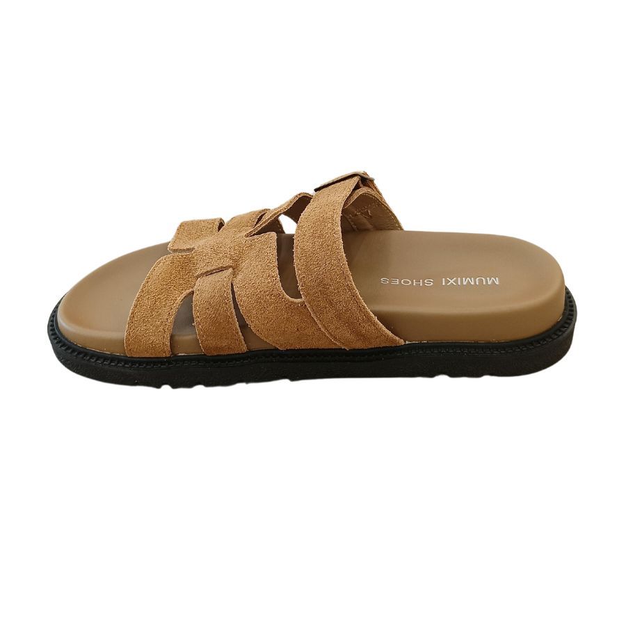 Dép Nữ TGG 550-9 Màu Bạc Da Mềm Size 39