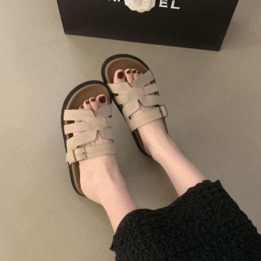 Dép Nữ TGG 550-9 Màu Bạc Da Mềm Size 39