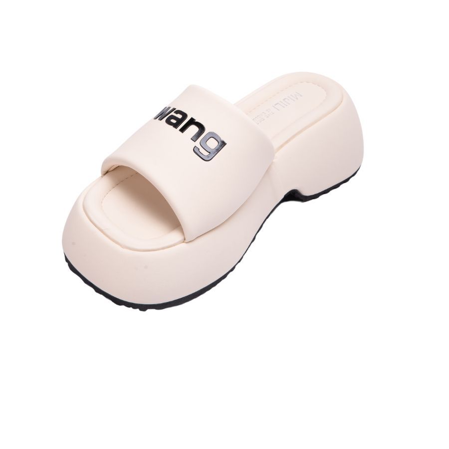 Dép Nữ TGG D378-3 Màu Trắng Da Pu Size 39