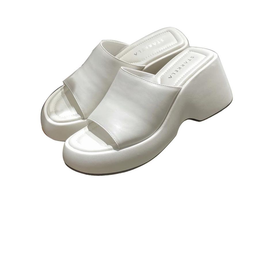 Dép Quai Ngang Nữ TGG SW9966 Màu Đen Da Mềm Size 35