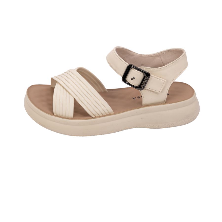 Dép Sandal Nữ TGG 2059-35 Màu Trắng Da Mềm Size 37