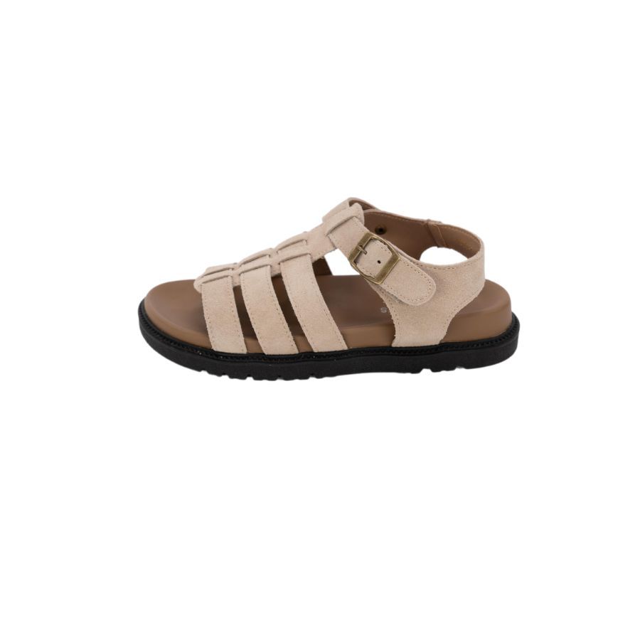 Dép Sandal Nữ TGG A550-7 Màu Vàng Nhạt Da Mềm Size 35