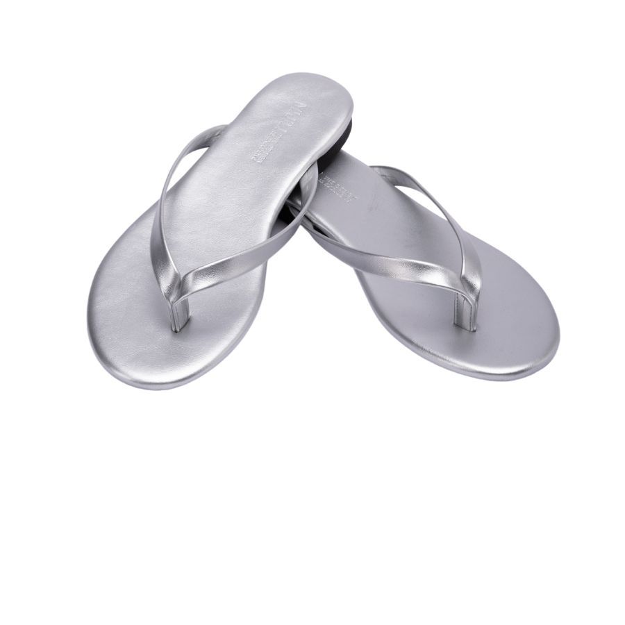 Dép Xỏ Ngón Nữ TGG J3008 Màu Đen Da Trơn Size 39