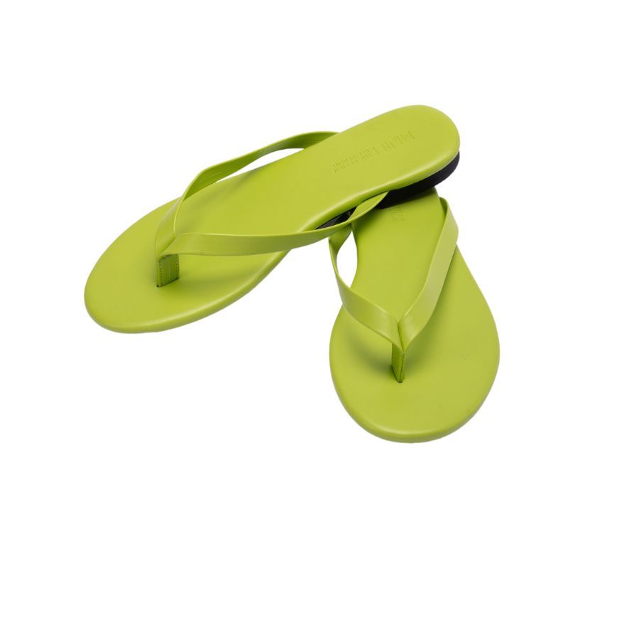 Dép Xỏ Ngón Nữ TGG J3008 Màu Đen Da Trơn Size 39