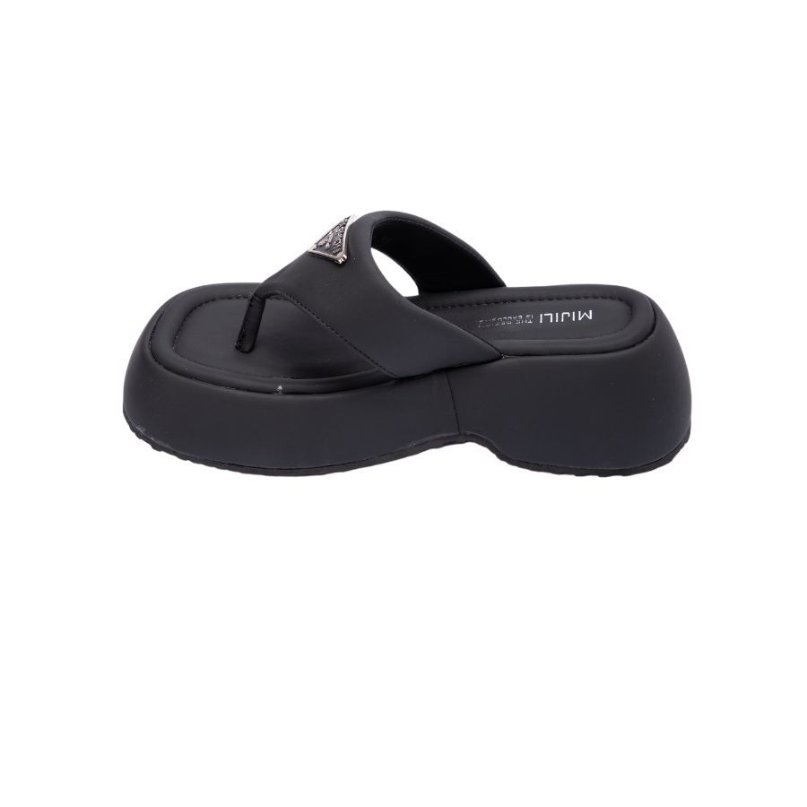 Dép Xỏ Ngón Nữ TGG R378-9 Màu Bạc Da Mềm Size 35