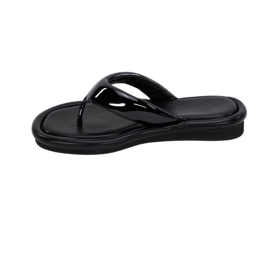 Dép Xỏ Ngón Nữ TGG SW9933 Màu Đen Da Trơn Size 37