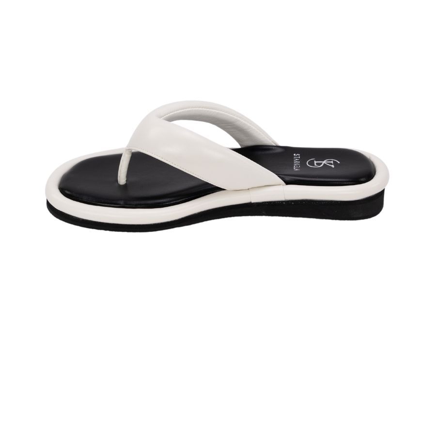 Dép Xỏ Ngón Nữ TGG SW9933 Màu Đen Da Trơn Size 37