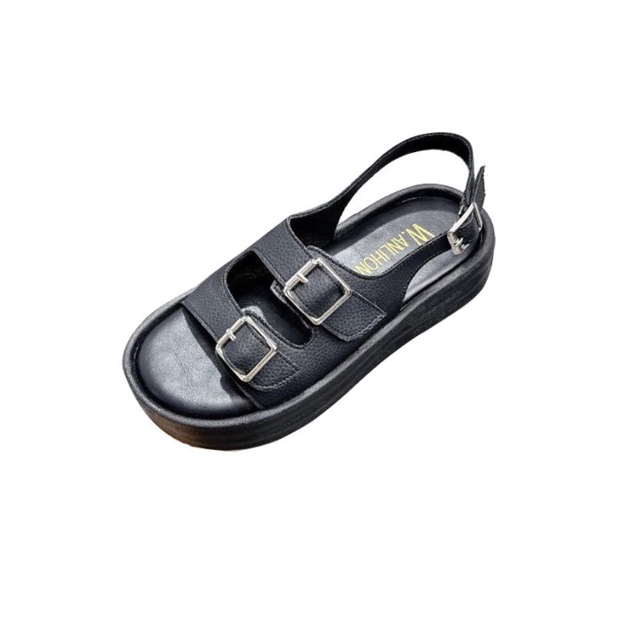 Dép Sandal Nữ TGG S691 Màu Trắng Da Sần Size 35