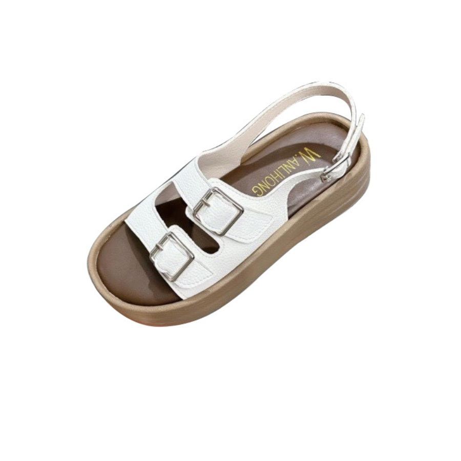 Dép Sandal Nữ TGG S691 Màu Trắng Da Sần Size 37