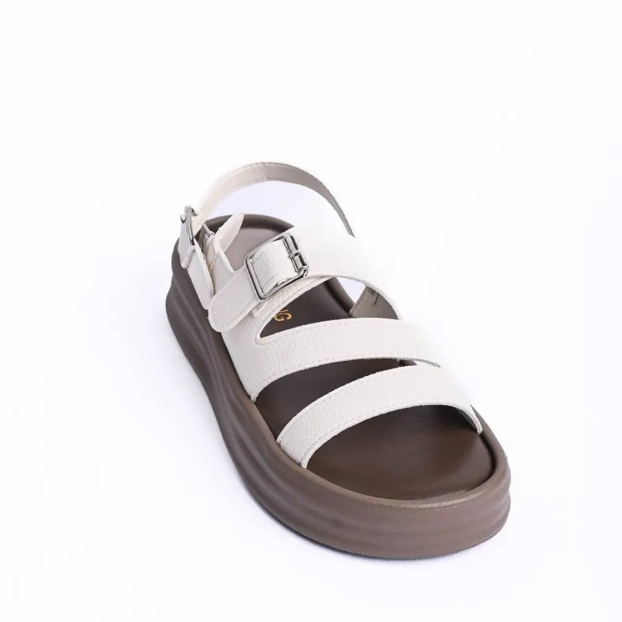 Dép Sandal Nữ TGG S681 Da Mềm Màu Trắng Size 35