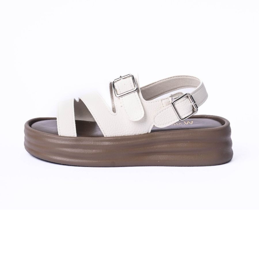 Dép Sandal Nữ TGG S681 Da Mềm Màu Trắng Size 35