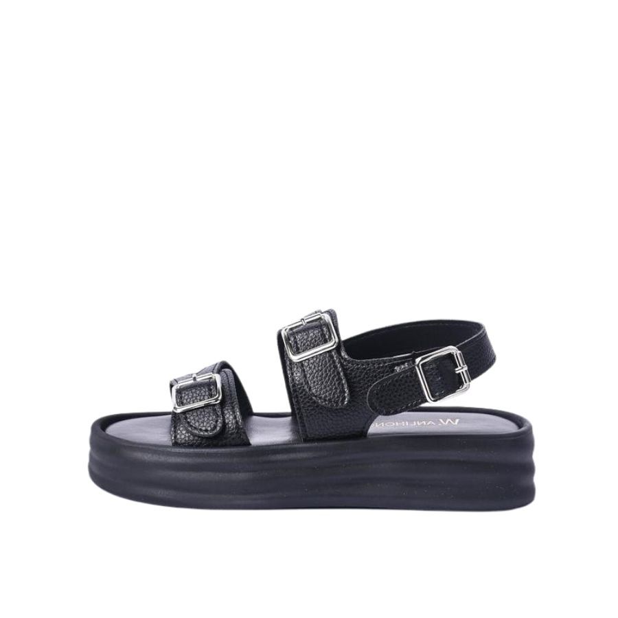 Dép Sandal Nữ TGG S696 Da Mềm Màu Đen Size 36