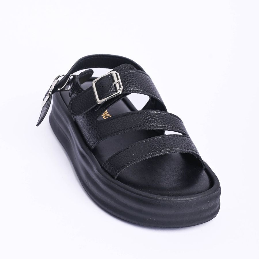 Dép Sandal Nữ TGG S681 Da Mềm Màu Đen Size 36