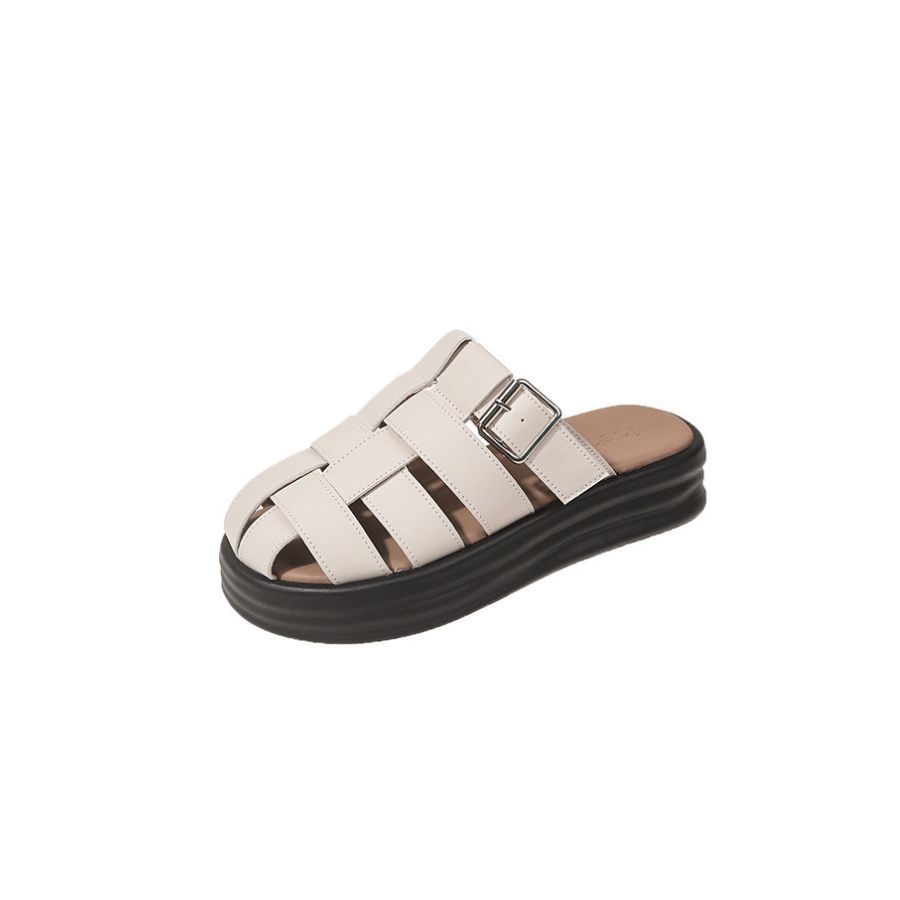 Dép Sục Nữ TGG 811-2 Màu Đen Da Mềm Size 37