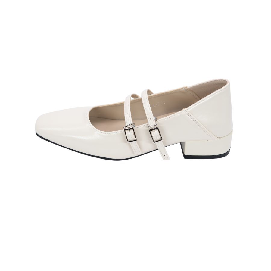 Giày Búp Bê Nữ TGG UN5995-2 Màu Trắng Da Mềm Size 36
