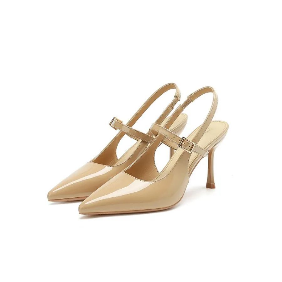 Giày Cao Gót Nữ TGG 5898-8 Màu Đỏ Da Trơn Size 37