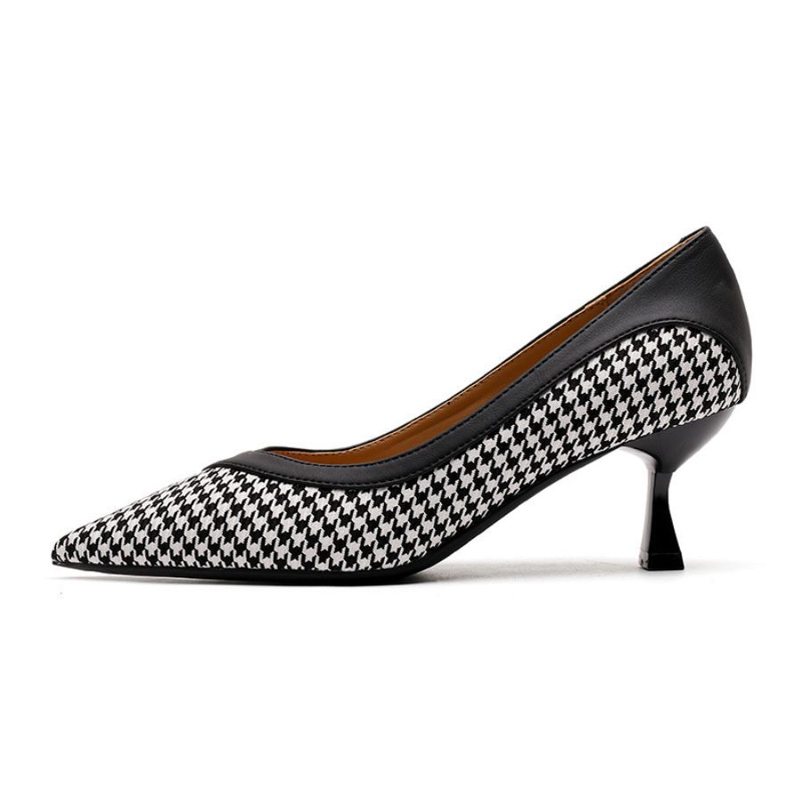 Giày Cao Gót Nữ TGG D1808 Màu Nâu Da Mềm Size 37