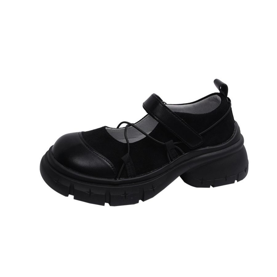 Giày Marry Jane Nữ TGG 30879078 Màu Đen Da Mềm Size 38