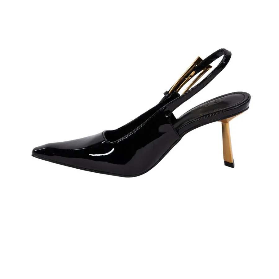 Giày Slingback Nữ TGG M8988-1 Màu Bạc Da Mềm Size 36