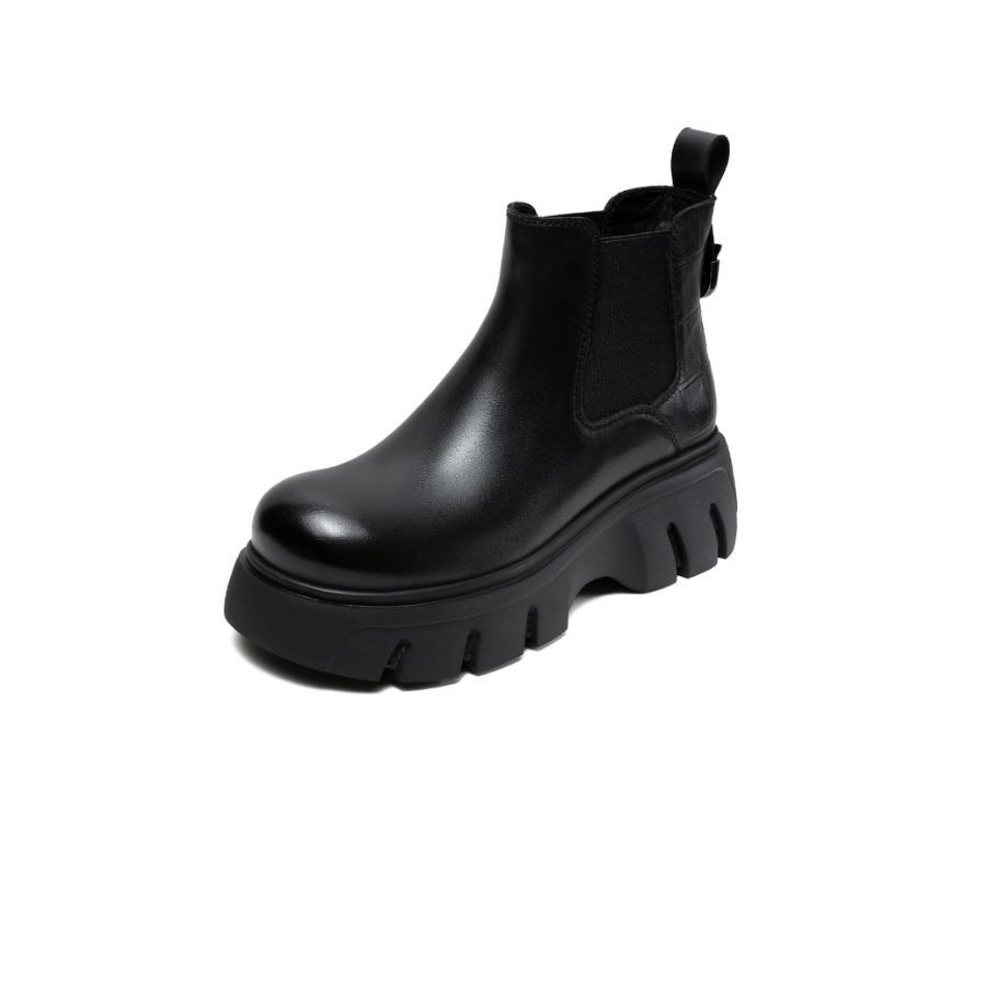 Giày Boots Nữ TGG 37532 Màu Nâu Da Mềm Size 37