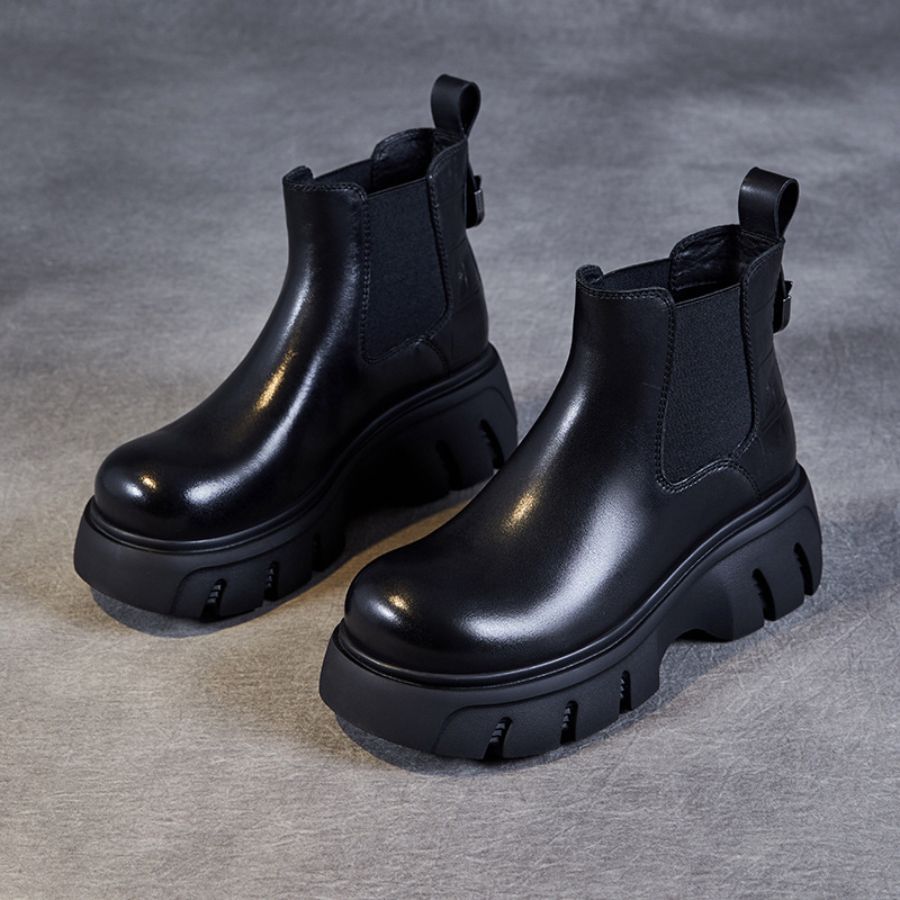 Giày Boots Nữ TGG 37532 Màu Nâu Da Mềm Size 37