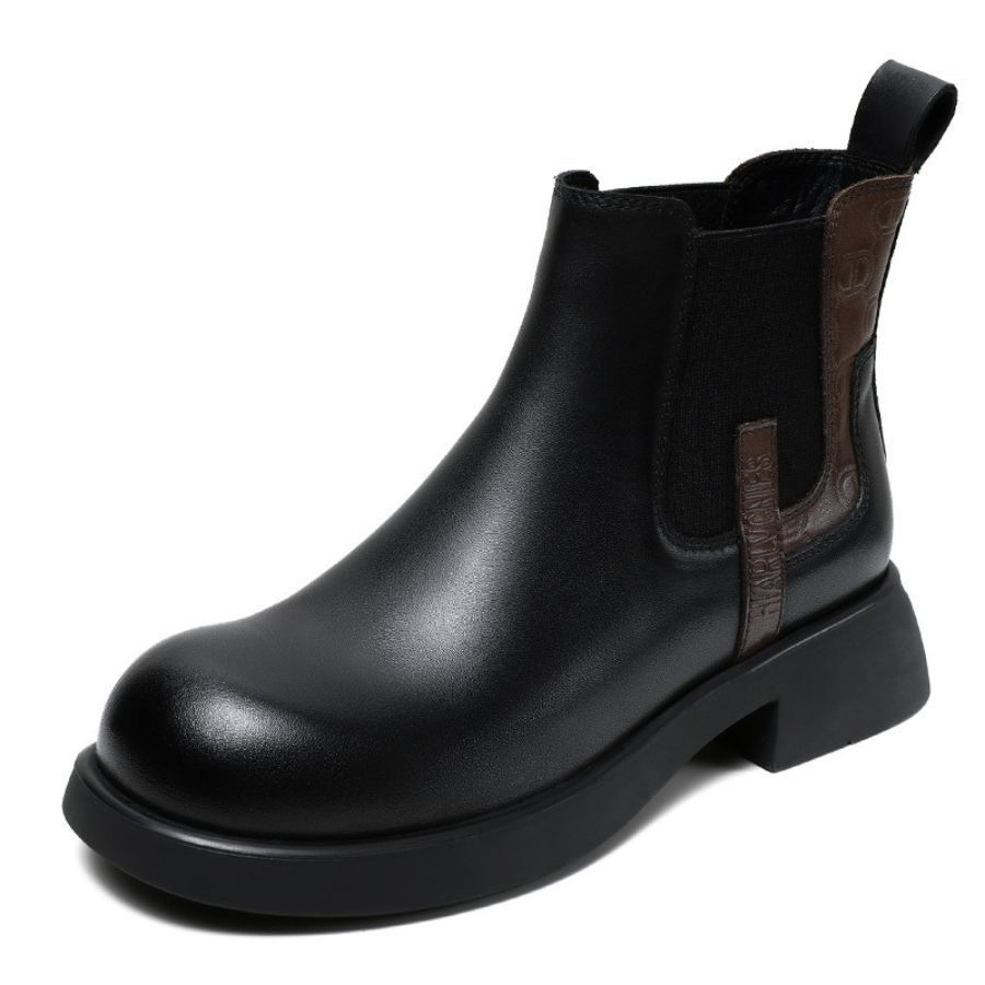 Giày Boots Nữ TGG 37535 Màu Nâu Da Trơn Size 39